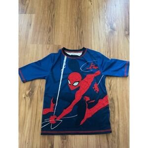 Marvel Spider-Man Boys‎ Size 8 Athletic Shirt Blue Red